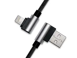 Кабель REAL-EL USB 2.0 AM to Lightning 1.0m Premium Black (EL123500034)