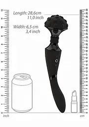Вібромасажер Vive Shiatsu Bendable Massager Wand 28.6 см (чорний) - мініатюра 7