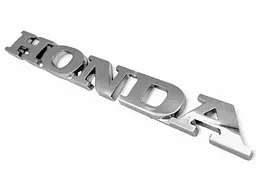 Емблема Honda (напис) на двосторонньому скотчі Хром 150х19 мм ЕХ 173.03