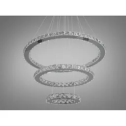 Люстра Linisoln 7201W/650+450+250 хрустальна LED 65см 40см 20см, регульована висота, 70Вт - мініатюра 2