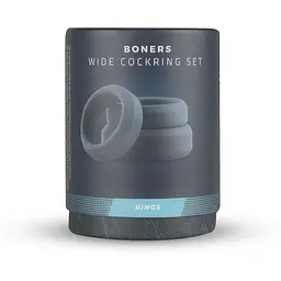 Набір ерекційних кілець BOners 3 Ring kit (flat Rings) - мініатюра 2