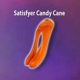 Вібратор на палець Satisfyer Candy Cane Помаранчевий - мініатюра 2