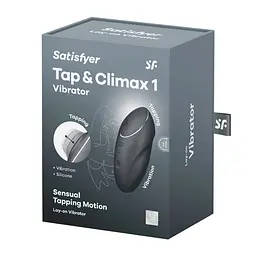 Вібростимулятор-пульсатор Satisfyer Tap & Climax 1 Grey, ефект постукування пальцем, 2 мотори - мініатюра 8