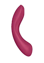 Вакуумний стимулятор клітора з вібрацією Satisfyer Curvy Trinity 1 бордовий - мініатюра 5