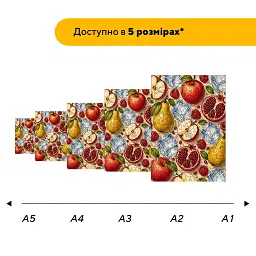 Дерев'яний фігурний пазл puzzlean Фруктовий мікс, А3, Дерев'яна коробка 200 елементів - мініатюра 2