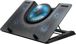 Підставка для ноутбука Trust GXT 1125 Quno 17.3` Blue LED Black (23581) [70907] - мініатюра 2
