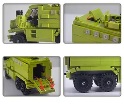 Конструктор XingBao Військовий Вантажівка KrAZ Fiona XingBao 481 Деталей - мініатюра 9