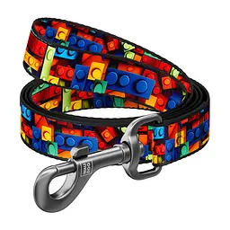 Повідець для собак WAUDOG Nylon "Блоки" M Ш 20 мм Д 300 см (761-4056)