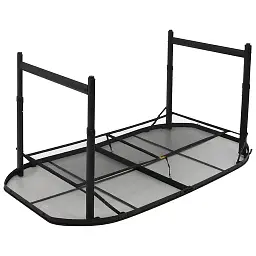 Стіл Bo-Camp Northgate Oval Black Grey 150 x 80 см (1404188) - мініатюра 7