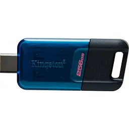 USB флеш-накопичувач Kingston DataTraveler 80 M 256GB USB-C 3.2 Gen 1 Blue/Black [DT80M/256GB] [90938] - мініатюра 3