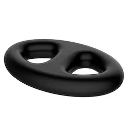Ерекційне кільце Crazy Bull Super Soft Silicone, 8.4 см (чорний) - мініатюра 2
