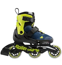 Дитячі ролики Rollerblade Microblade 3WD 36,5-40 Синій-Жовтий - мініатюра 2