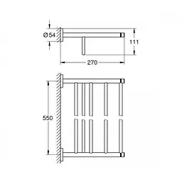 Вішак для рушника Grohe Essentials 40800DL1, Теплый закат - мініатюра 2