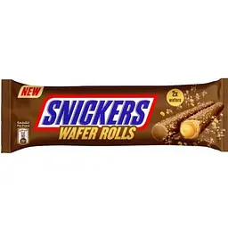 Вафельні трубочки Snickers Wafer Rolls 24 г (6221134010619)