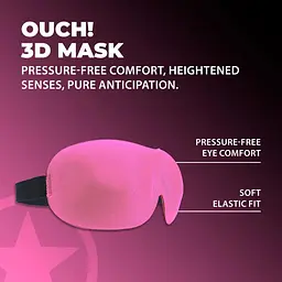 Маска на очі Ouch! 3D рожева - мініатюра 2