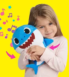 Інтерактивна м'яка іграшка Baby Shark Папа Акульонка, англ. мова (61032) - мініатюра 3