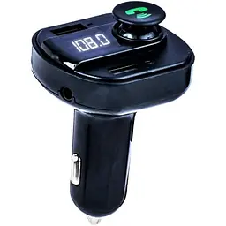 Автомобільний Bluetooth модулятор трансмітер FM USB зарядка X16 Wireless Car KIT Чорний - мініатюра 4