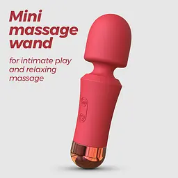 Міні-масажер-вібратор Crushious Wanda Mini перезаряджуваний теракотовий 12.5 х 3.6 см - мініатюра 7