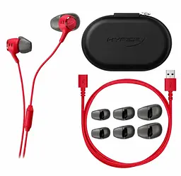 Ігрова гарнітура HyperX Cloud Earbuds III S USB-C Red (BN7S2AA) - мініатюра 4