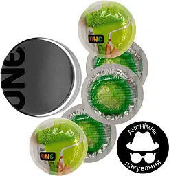Презервативи One Roll Color Sensations салатові 5 шт. у кейсі (ROZ6501052012) - мініатюра 2