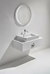 Умивальник Simas Henges 70 см Glossy white Білий HE10 - мініатюра 3