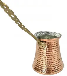 Мідна турка ручної роботи O.M.S. Collection 9250 350 мл Золотистий (Туреччина)