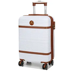 Валіза маленька S ABS-пластик Worldline Airtex 629 56×36×22см 38л Біла