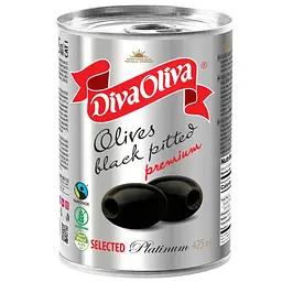 Маслини чорні без кісточки відбірні Diva Oliva Platinum 425 мл (390 г) - мініатюра 7