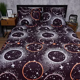 Постільний набір Moon&Star (підковдра 175х210 см + 2 наволочки 50х70 см) Бязь Gold Люкс Cosmic Vibes - мініатюра 2