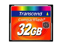 Карта пам'яті Transcend CompactFlash Card 133X 32 GB (TS32GCF133)