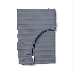 Комплект постільної білизни Cosas євро сатин з простирадлом на резинці STEEL CS1 200 x 220 см (StrSatin_53Steel_El180-Steel_200) - мініатюра 7