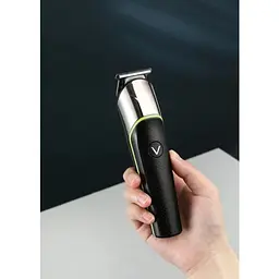 Машинка-триммер для стрижки волосся, бороди та окантовки VGR V-191 акумуляторна зі змінними насадками 5 Вт - мініатюра 8