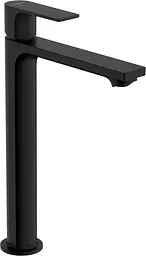 Змішувач Hansgrohe Rebris E 240 CoolStart для умивальника з д/к pop-up Matt Black 72581670 Чорний матовий