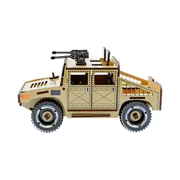 Дерев'яний 3D конструктор "Humvee" Puz-00927, 100 деталей - мініатюра 5
