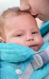 Ерго рюкзак регульований від народження 0 - 18 місяців "Adapt" Coolbabka Бірюзовий Feathers - мініатюра 3