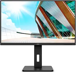 Монітор TFT 31.5 AOC U32P2, VA, UHD, DP, HDMI x 2, Pivot, HAS, колонки, чорний - мініатюра 2