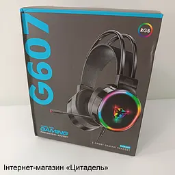 Навушники ігрові G607 USB з мікрофоном/регулюванням гучності та RGB підсвічуванням - мініатюра 8