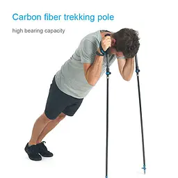 Трекінгова палиця Naturehike ST07 (NH18D010-Z) 99-115см складна - бордова - мініатюра 6