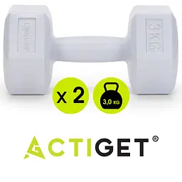Гантелі Actiget Hex 2 x 3 кг ACT0161 Grey - мініатюра 5