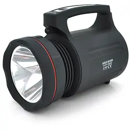 Ліхтар пошуковий Gold Silver GS-8006, 1LED T6, 15W, 4 режими, 8000mah, Black, IP40, СЗУ+АЗУ, 195х100х140мм, BOX