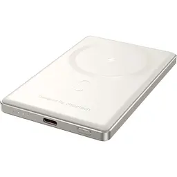 Зовнішній акумулятор Choetech Magnetic Wireless B738-WH 5000mAh 20W White [123967] - мініатюра 3