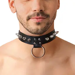 Чоловічий чокер із шипами Art of Sex - Stiles Leather and Spikes Art of Sex SO9979 99707 - мініатюра 1