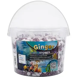 Грунт Аква Ginger Pro 2.5 кг №22 мікс червоно-білий 5-10 мм 