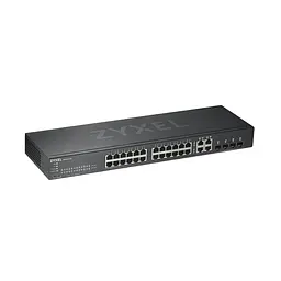 Комутатор ZYXEL GS1920-24V2 (GS1920-24V2-EU0101F) (24xGE, 4xGE/SFP, Smart,NebulaFlex) - мініатюра 4