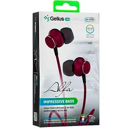 Дротові навушники гарнітура з мікрофоном Gelius Pro GP-HF590 Alfa Red - мініатюра 2
