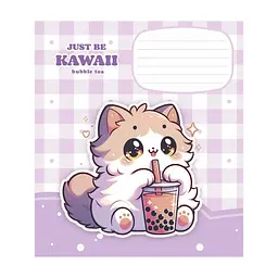 Зошит Школярик Just be kawaii 12 аркушів клітинка (012-3480K), в асортименті - мініатюра 2