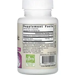 Гіалуронова кислота Jarrow Formulas Hyaluronic Acid 120 мг 120 капсул - мініатюра 2