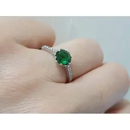 Срібне кільце TOP Silver з фіанітом. 9510168З 17,5 - мініатюра 2