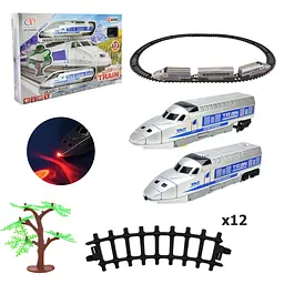 Іграшковий електричний поїзд Super Express з рейками та звуком (JHX8809)