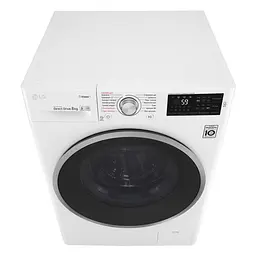 Пральна машина LG з фронтальним завантаженням F4J6TS1W, 8кг, 1400, A+++-30%, Пар, глибина 56см, Дисплей, Інвертор, Білий (F4J6TS1W) - мініатюра 10